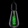 4W FUNKY FILAMENT LED ST64 ES LAMP GREEN