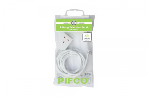 1 GANG 2M EXTENSION LEAD, PIFCO