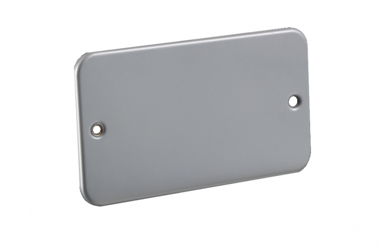 2G METAL BLANK PLATE M8600 - Harbord Electrical